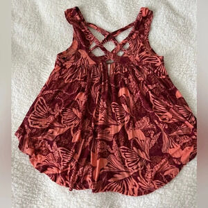 Free People | Sugar Cane Criss Cross Tank Top -Size M